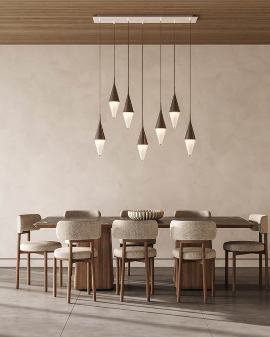Nina Modern 7-Light Pendant Light | Elegant Glass Design, Ceiling Mount 0