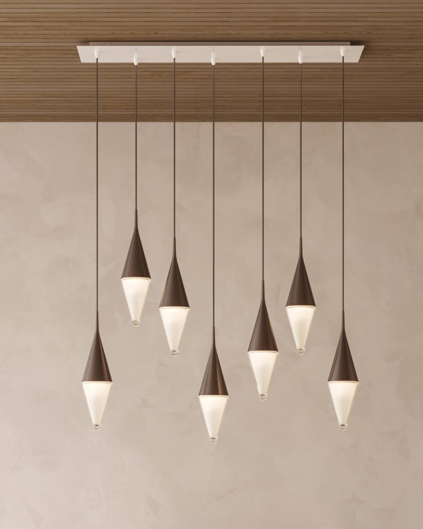 Nina Modern 7-Light Pendant Light | Elegant Glass Design, Ceiling Mount 1