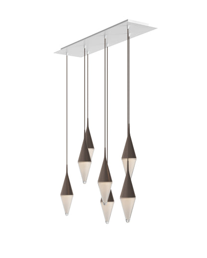 Nina Modern 7-Light Pendant Light | Elegant Glass Design, Ceiling Mount 2
